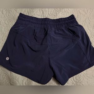 lululemon. Tracker shorts. Dark blue. Size 6. EUC.